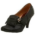 ALL BLACK Women's 70157 Wingtip Heel,Black,37.5 EU (US Women's 7.5 M)