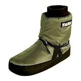 TAIGA Polar Booties - Men's & Women's Booties Footwarmers with Fleece Insulation, Olive, MADE IN CANADA