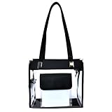 Clear Handbag with Front Pocket - 12 in Wide