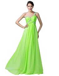 V-neck Lace-Up Beaded Ruched One Shoulder Cocktail Evening Dress 