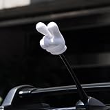 Victor VW-01 Automotive Car Sedan SUV RV Wagon Unique Victory V-finger White Antenna Topper Ball Soft Flags Emblems Pencil Topper