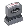 Xstamper One-Color Title Message Stamp, Received, Pre-Inked/Re-Inkable, Red (1223)