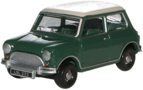 Austin Mini Cooper - Almond Green/Old English White - 1/76th Scale Oxford Diecast