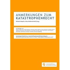 Anmerkungen Zum Katastrophenrecht