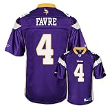 Minnesota Vikings BRETT FAVRE #4 Mens Premier NFL Jersey, Purple (4X-Large)