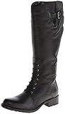 Clarks Women's Mullin Clove Riding Boot,Black Leather,7.5 M US