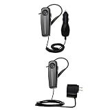 Essential Kit for the Plantronics Explorer 210 includes a Car and Wall Charger - uses Gomadic TipExchange Technology