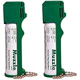 Dog Walker Bundle: Mace Muzzle Pepper Spray - EPA Approved for Animals - Lot of 2