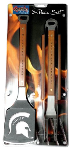 SPORTULA 3-PIECE BBQ SET - MICHIGAN STATE SPARTANS