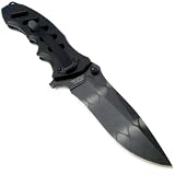 Mtech Extreme Tactical Folding Pocket Knife,With Aluminum Handle Knives Black
