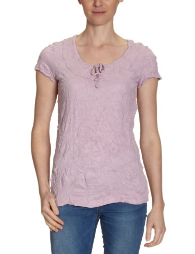 TOM TAILOR Damen T-Shirt 10223330970/carli crinkle tee, Gr. 36 (S), Violett (5324) Preisvergleich