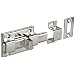 Stainless Steel 304 Slide Bolt Latch, Polished Finish, Non Locking, 2-9/16" Bolt Plate Length, 59/64" Throw Plate Length (Pack of 1)