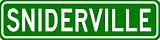 SNIDERVILLE Sign - Personalized SNIDER Last Name Sign - Aluminum - 4 x 18 Inches
