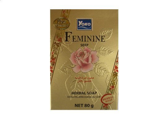 Yoko Feminine Soap Vaginal Cleansing Revitalizing Herbal plus Vitamin E 80g