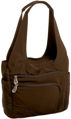 AmeriBag Zena Shoulder Bag,Dark Chocolate,one size