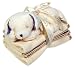 Baby : Cloud b Baby Lavender Lab with 3 Spill Cloths - Natural