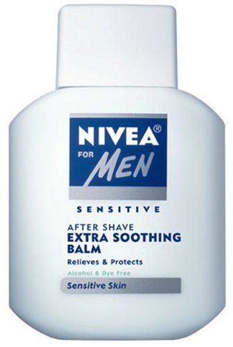 Nivea for Men Sensitive After Shave Extra Soothing Balm, 3.3-Ounce Bottles (Pack of 4)