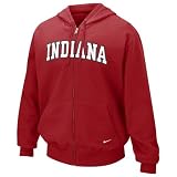 Nike Indiana Hoosiers Crimson Classic Full Zip Fleece Hoody Sweatshirt