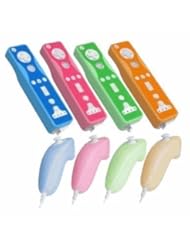 Video Games: Controller & Nunchuk Silicone Skins for Nintendo Wii, 4-Pack, Assorted Colors - Importer520