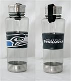 Seattle Seahawks Water Bottle: 24oz Polycarb Water Bottle