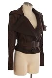 FAUX LEATHER JACKET WITH BELT