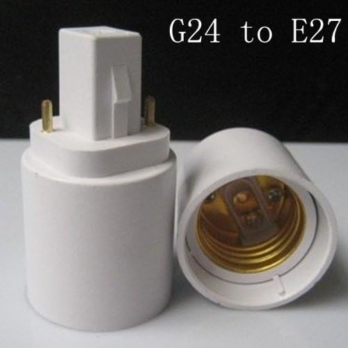 G24 to E27 LED Light Lamp Bulbs Adapter Converter.