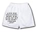White Boxer Short with A wise man should have money in his head, but not in his heart...