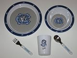 NORTH CAROLINA UNC TAR HEELS Team Logo 5 Piece BABY CHILD DINNER SET (Sipping cup, Plate,... by WeSellSports