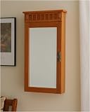 Mission Jewelry Armoire - Mission Oak