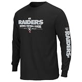 NFL Oakland Raiders Primary Receiver Adult Long Sleeved Basic Tee