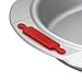 Cake Boss Deluxe Nonstick Bakeware 9-Inch Round Cake Pan, Gray with Red Silicone Grips