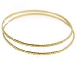 Oxidized Gold Tone Bracelet Duo