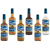 Torani Winter Sugar Free Syrup 6pack, Gingerbread, Salted Caramel, Peanut Butter, BrownSugar Cinnamon, Vanilla Bean, Pumpkin Pie.