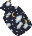 Night Sky Fleece Covered Hot Water Bottle - Made in Germany