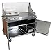 Cadco CBC-DC-L1-D Large Mobile Demo/Sampling Cart Full Size Buffet Server with (2) Solid Locking Doors