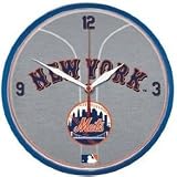 New York Mets MLB Grey Wall Clock