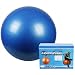 Gymnastikball 65 cm in Farbe Blau mit Pumpe