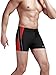 Neleus Men's Solid Splice Square Leg Swimwear