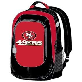 San Francisco 49ers Backpack with Embroidered Team Logo