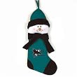 San Jose Sharks 22" Baby Mascot Christmas Snowman Stocking - NHL Hockey