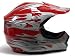 Youth Red Flame ATV Motocross Dirt Bike Off-Road MX Gear Helmet DOT (Medium)