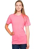 American Apparel Unisex Poly-Cotton Short Sleeve Crew Neck Small-pink [Apparel]