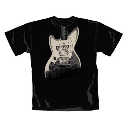 Mens Nirvana – Guitar T-Shirt Black 1369TSBPM Medium