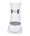 Under Armour Boys HeatGear Crew Socks (3 Pack), White, Medium