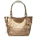 AUTHENTIC COACH SIGNATURE STRIPE LUREX TOTE 12905