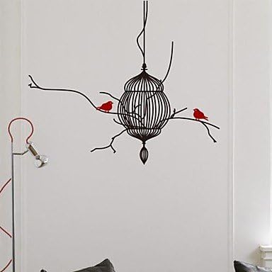 Wall Stickers Wall Decals, Modern Creative line branches cage PVC Wall Stickers -HSE