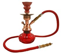 Mini Shisha - rot-kupfer - ca. 25 cm