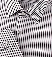 2" Longer Autograph Pure Cotton Striped Twill Shirt