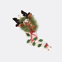 Department 56 Krinkles Plush Reindeer Stocking #38691