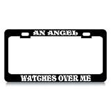AN ANGEL WATCHES OVER ME #3 Religious Christian Auto License Plate Frame Tag Holder -... by TagsX FramesReligious
